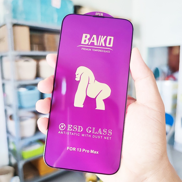Kính cường lực iPhone Baiko chính hãng KingKong thế hệ mới - Siêu bền - Siêu Mượt - Chống bụi màn loa