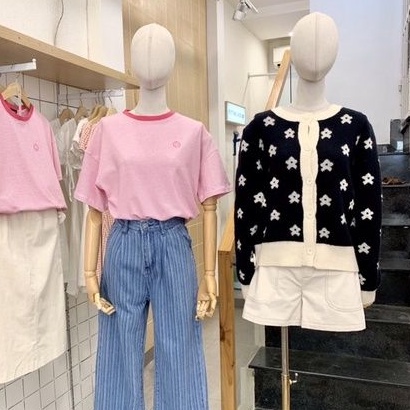 Sibling House - Áo len hoạ tiết hoa nút dọc Floral cardigan | BigBuy360 - bigbuy360.vn