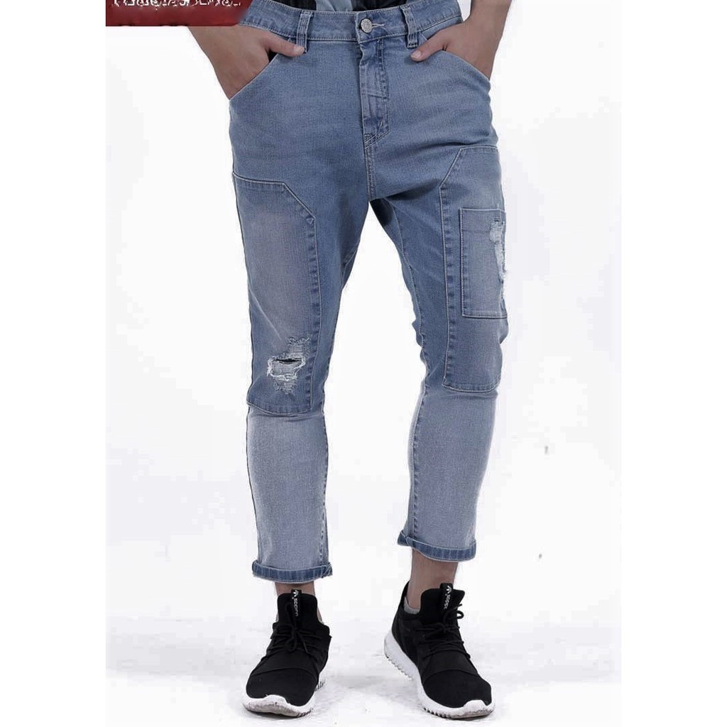 Quần Jean Nam Cropped Kiểu Dáng Đẹp, Vải Mềm Mịn Co Giãn Thoải Mái - GU Shop