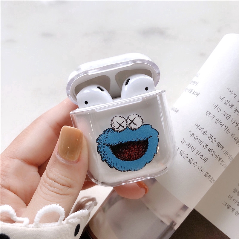 Vỏ đựng tai nghe bluetooth không dây có móc khóa hình hoạt hình xinh xắn