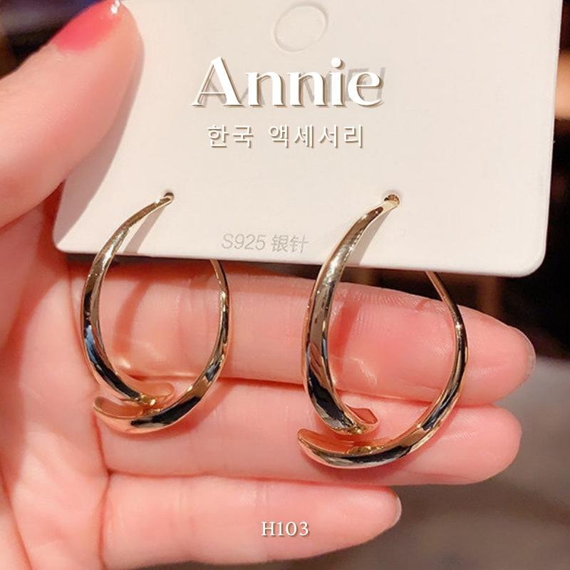 Bông tai mạ vàng cách điệu cá tính hottrend 2022 dành cho nữ Annie H103