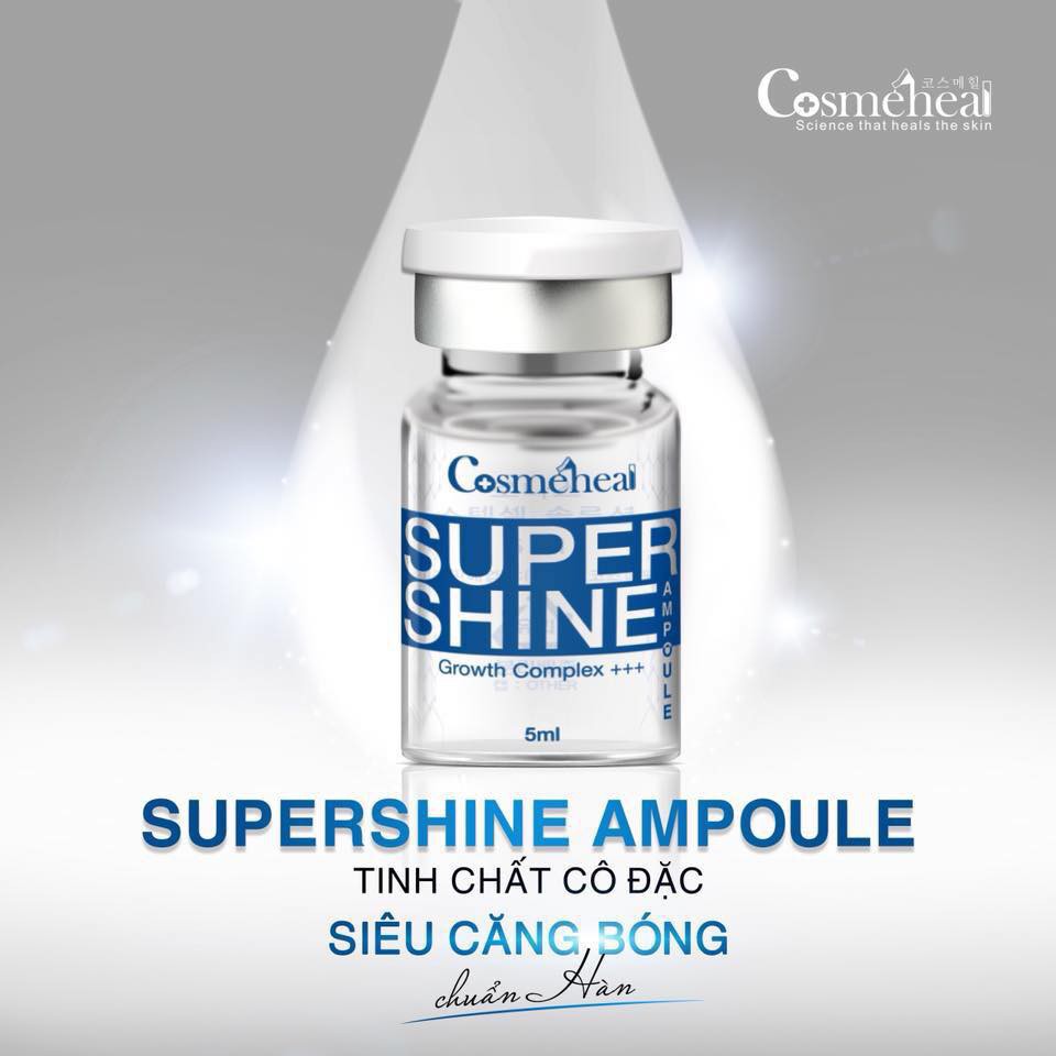 Tế Bào Gốc Căng Bóng Da CosmeHeal Super Shine Ampoule hộp 4 lọ