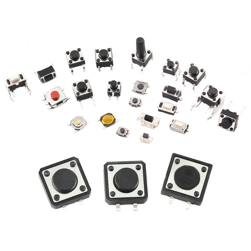 Set 125 Công Tắc Nút Nhấn ACE 25 Giá Trị SMD DIP 4Pin / 3Pin / 2Pin Chuyên Dụng