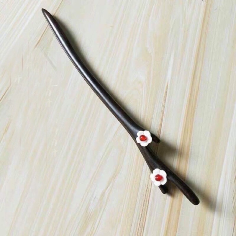 Trâm gỗ cổ trang cao cấp đính hoa