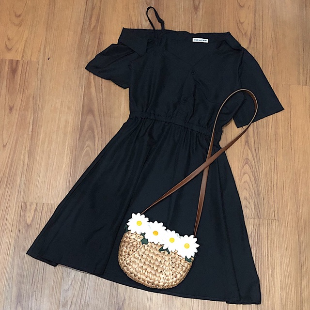 [Mã FATHANG5 giảm 10K đơn 50K] Đầm SM LỆCH VAI 2 màu (kèm hình thật) | BigBuy360 - bigbuy360.vn