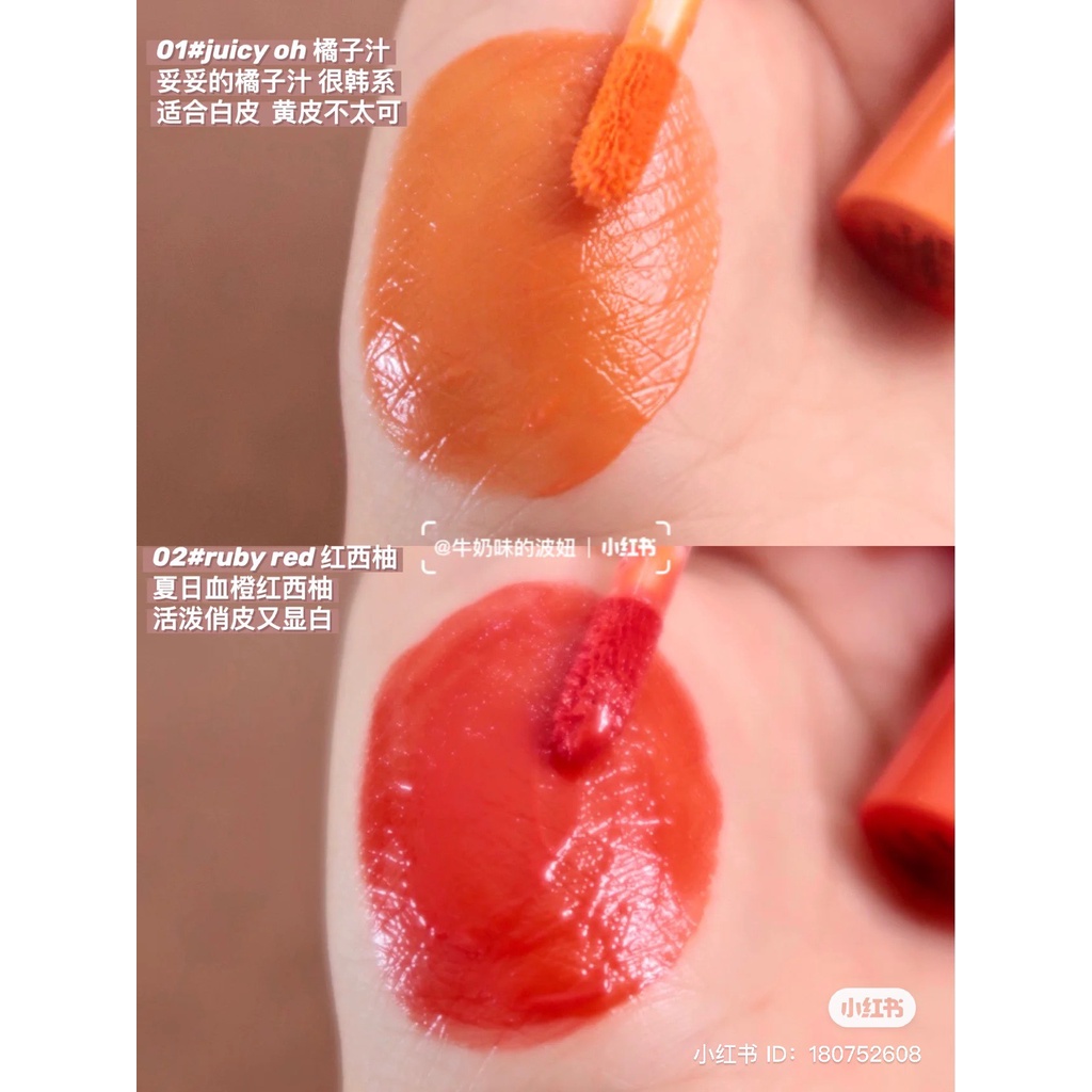 Son Tint Lì Romand Juicy Lasting Tint Màu 1 Tới 31, 32, 33