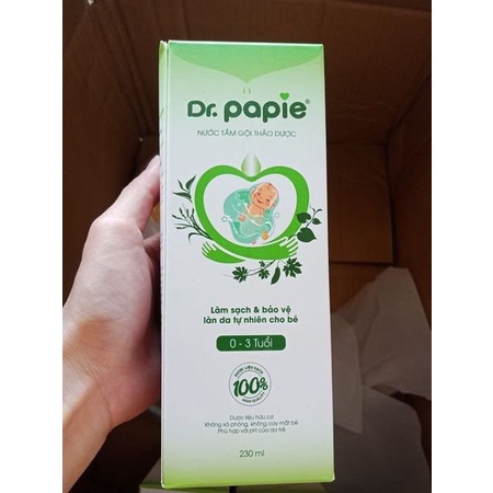 Sữa tắm thảo dược Dr Papie cho bé 230ml