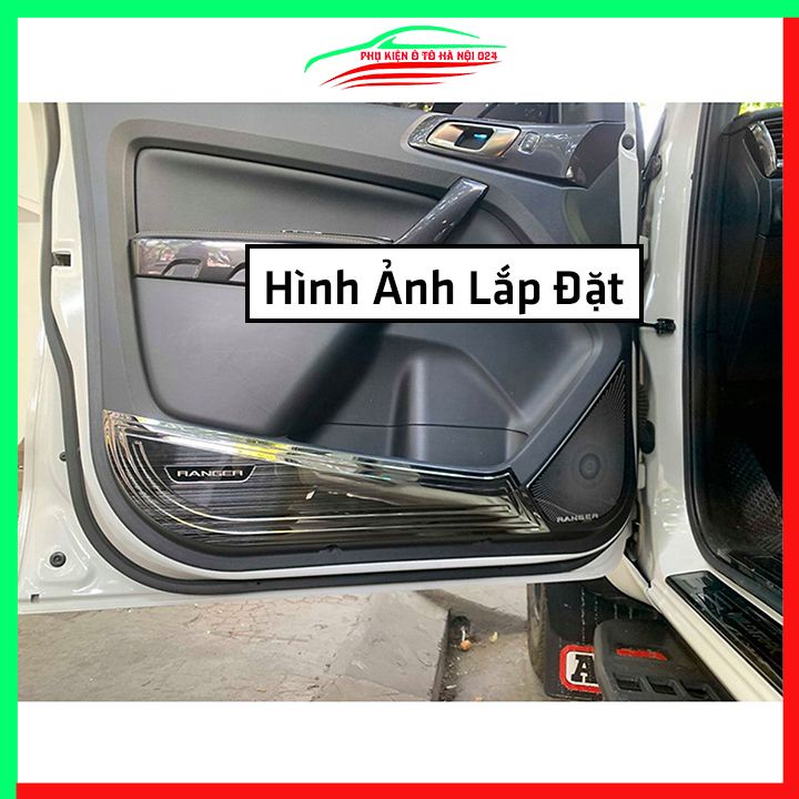 Bộ ốp tapli Ranger 2016-2021 vân Titan chống xước va đập khi mở cửa và làm đẹp xe