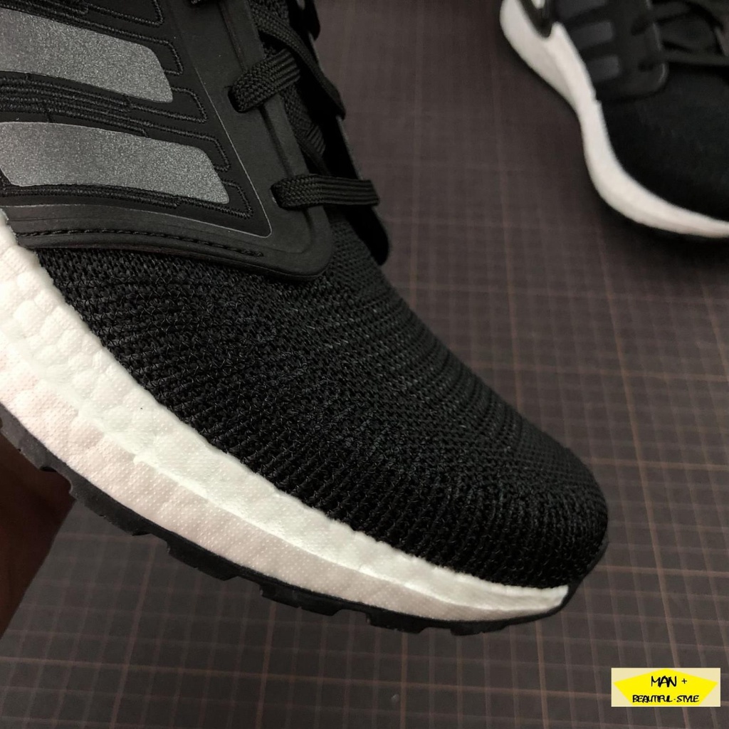 Giày thể thao nam nữ Ultra Boost 6.0 đen vạch xám bản 2020 hot hit, năng động, êm nhẹ