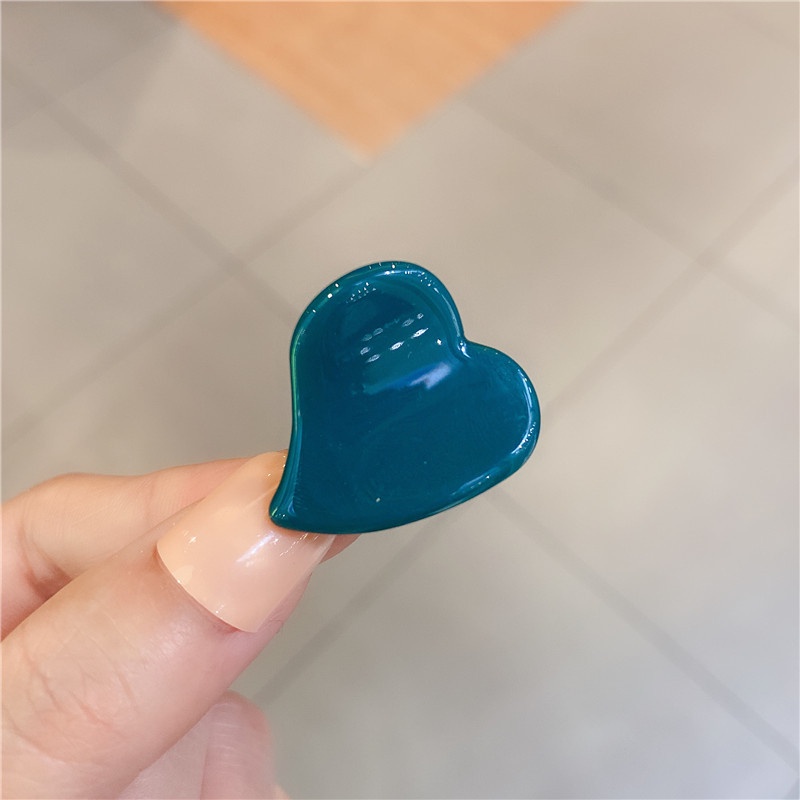 Kẹp Tóc Hình Trái Tim Mini Nhiều Màu Sắc Phong Cách Hàn Quốc Thời Trang Cho Nữ
