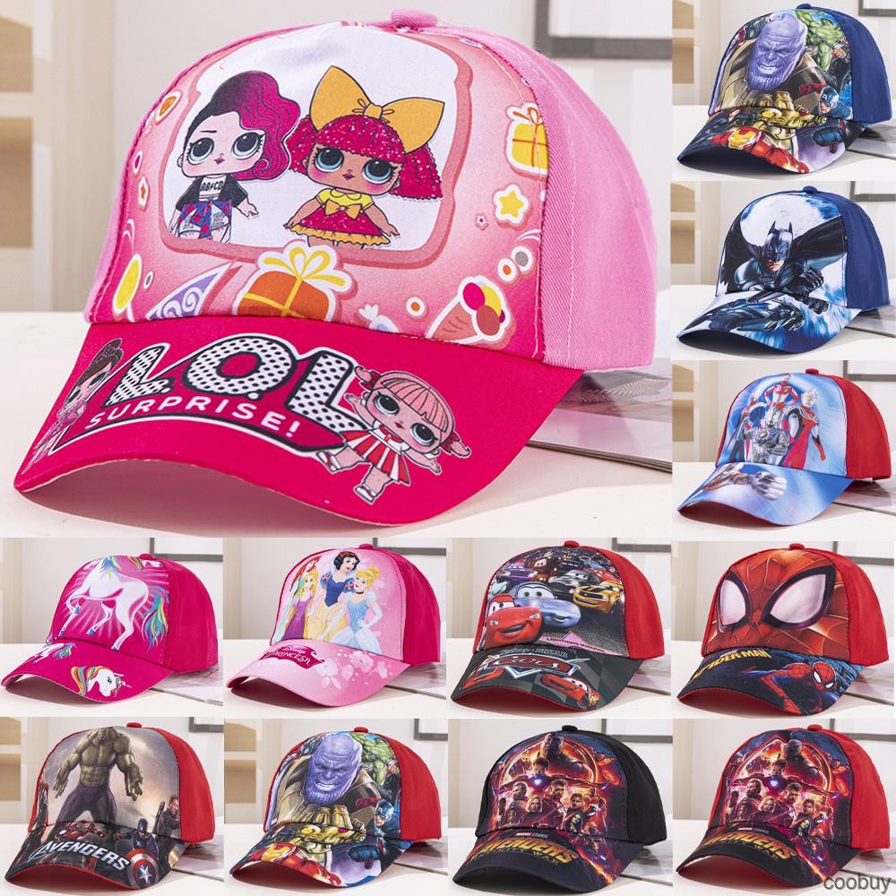 Mũ lưỡi trai in hình siêu nhân cho bé