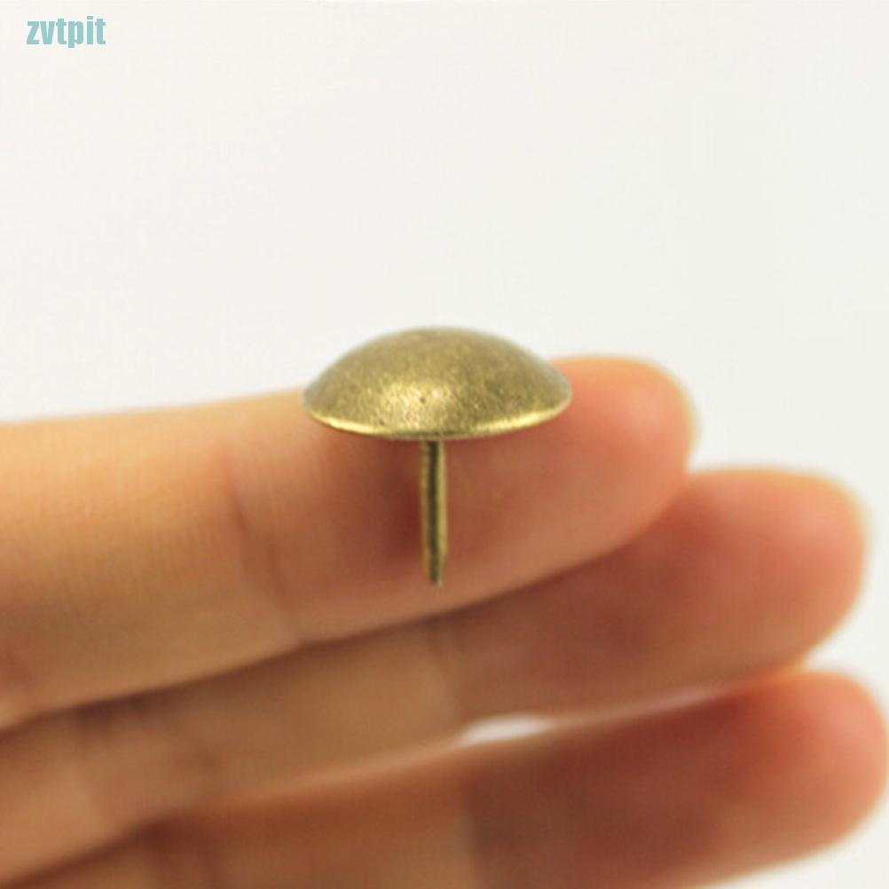 [ZVT] 100pcs/pack Vintage Upy Nails Bronze Metal Tags Furniture Sofa Shoe Door Decorative Tack Stud,  PT