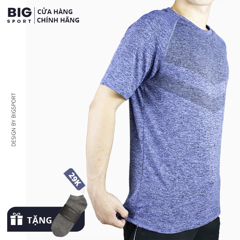Áo Thun Nam Thể Thao Tập Gym Cao Cấp Vải Poly Co Giãn 4 Chiều Thoáng Mát Áo Thun Gym Nam Chạy Bộ - Big Sport | BigBuy360 - bigbuy360.vn