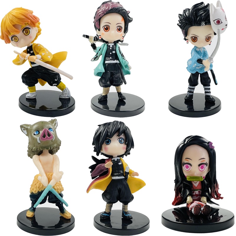 Thanh gươm diệt quỷ 7CM Mô Hình Nhân Vật -Kamado Tanjirou, Kamado Nezuko, Agatsuma Zenitsu, Hashibira Inosuke &amp; Tomioka Giyuu