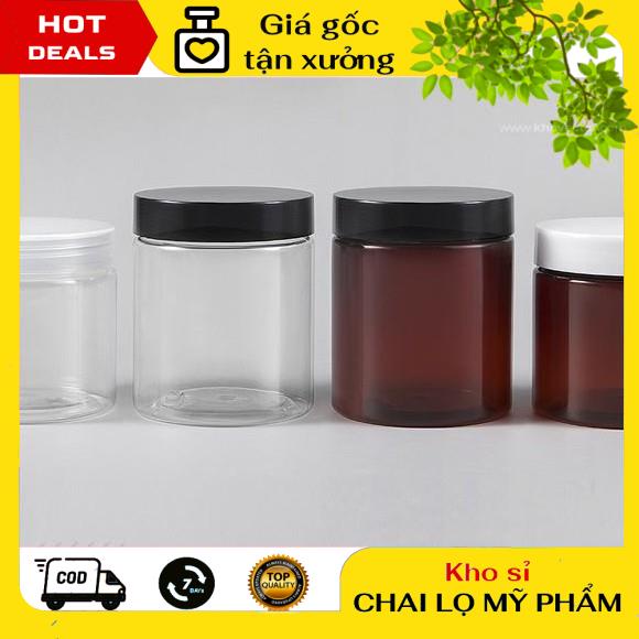 Hủ Đựng Kem ❤ GIÁ TẬN GỐC ❤ Hủ nhựa pet đựng kem 250g đựng mỹ phẩm, thực phẩm, đồ khô, ngũ cốc