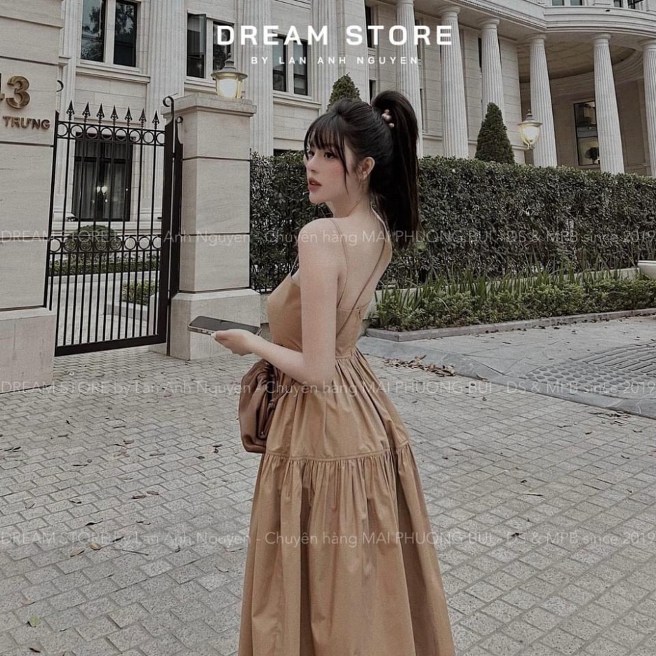 đầm maxi 2 dây dáng cao cup ngực closet, váy 2 dây đi biển , mặc ở nhà bầu bí thoải mái hàng đẹp trendy - nội y xanh