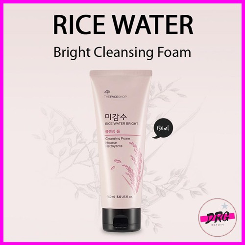 Sữa rửa mặt gạo Rice Water Bright Cleansing Foam The face shop
