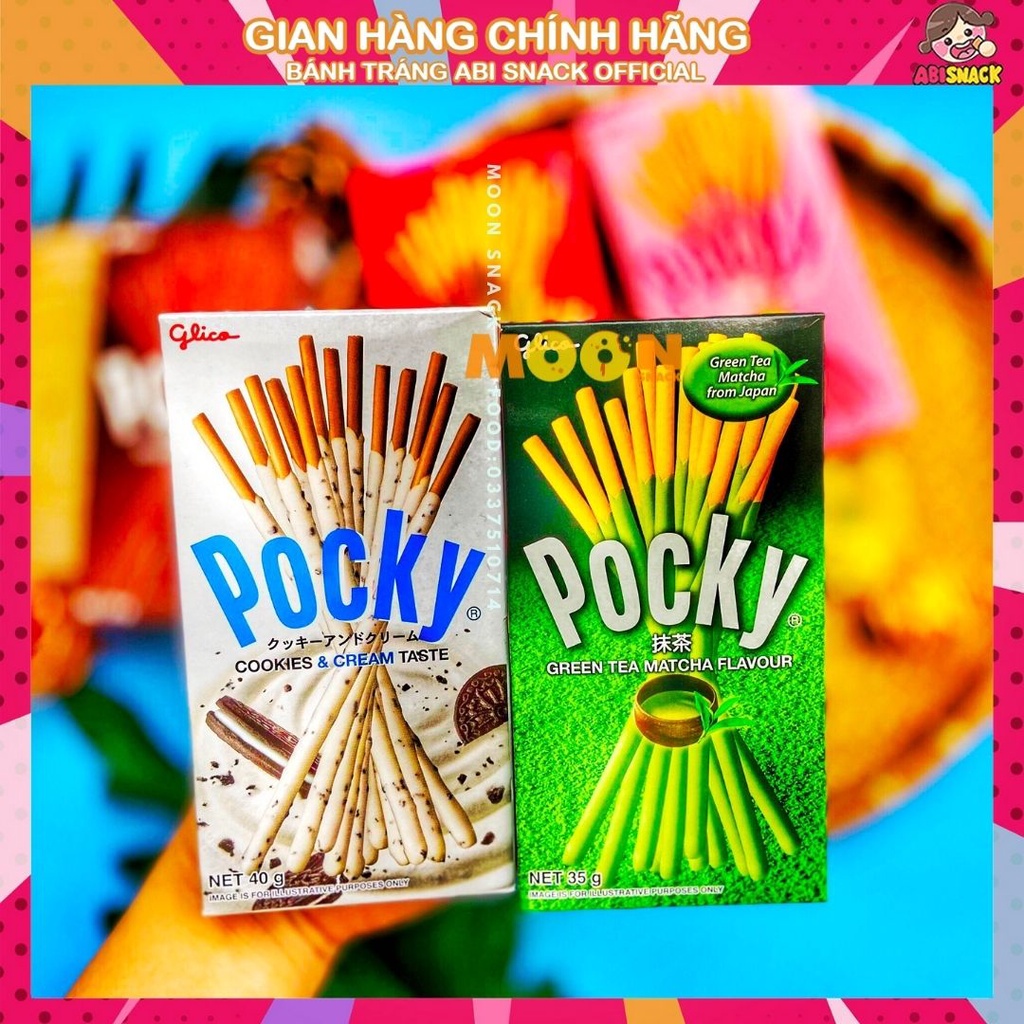 Bánh Que Gậy Phủ Socola Đủ Vị Pocky Nhập Khẩu Thái Lan Hộp 40g