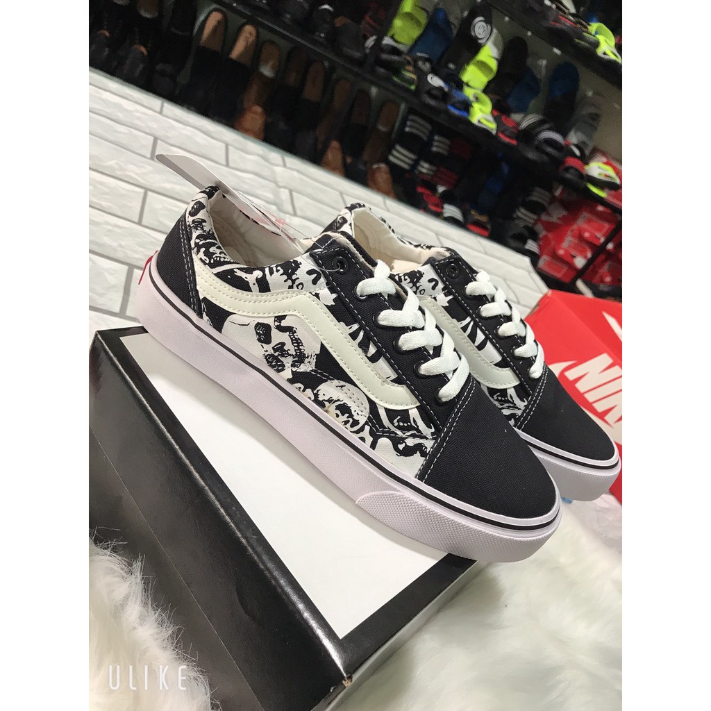 Giày Vans OLD SKOOL SKULLS HOẠ TIẾT hot 2021