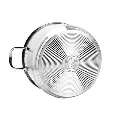 Nồi inox 3 đáy nắp kính Fivestar nhiều kích thước - 16cm/ 20cm/ 24cm/ 26cm/ 28cm / 30cm