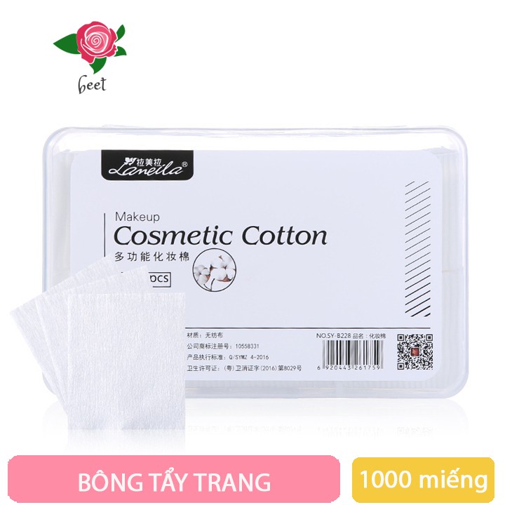 Bông tẩy trang Laneila hộp 1000 miếng