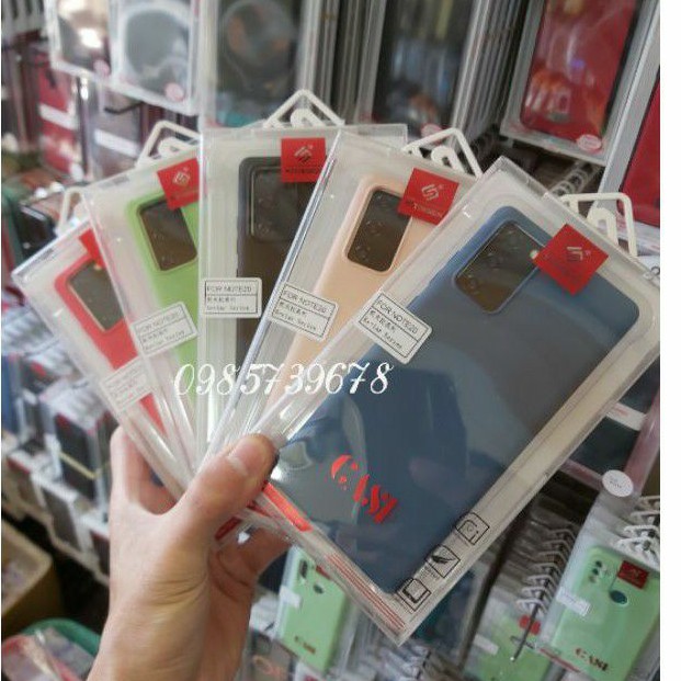 Ốp lưng dẻo màu samsung note 20 hiệu KT Desing chống bám bẩn
