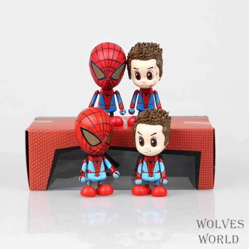 Mô Hình Spider-Man Bằng Pvc 2 Phong Cách Chibi