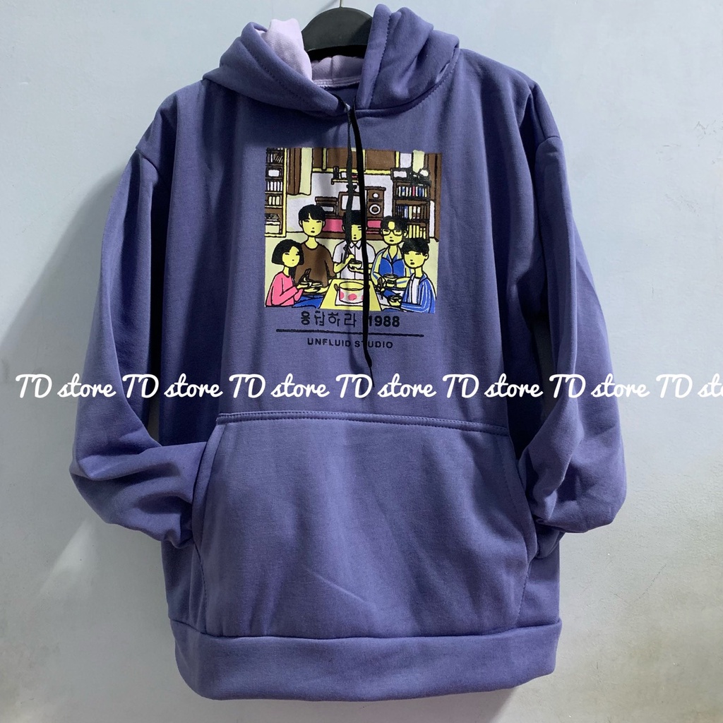 Áo hoodie nỉ Unfluid gia đình Family Reply 1988 phong cách thời trang unisex thu đông TD store