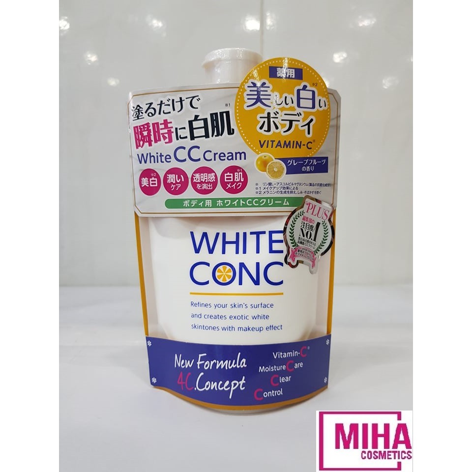 Sữa Dưỡng Thể Trắng Da White Conc Body CC Cream 200g Nhật Bản