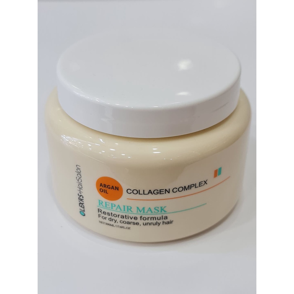 Kem Hấp Ủ Tóc Phục Hồi Hư Tổn Chống Gãy Rụng Olexrs Collagen Complex Repair Mask 500ml