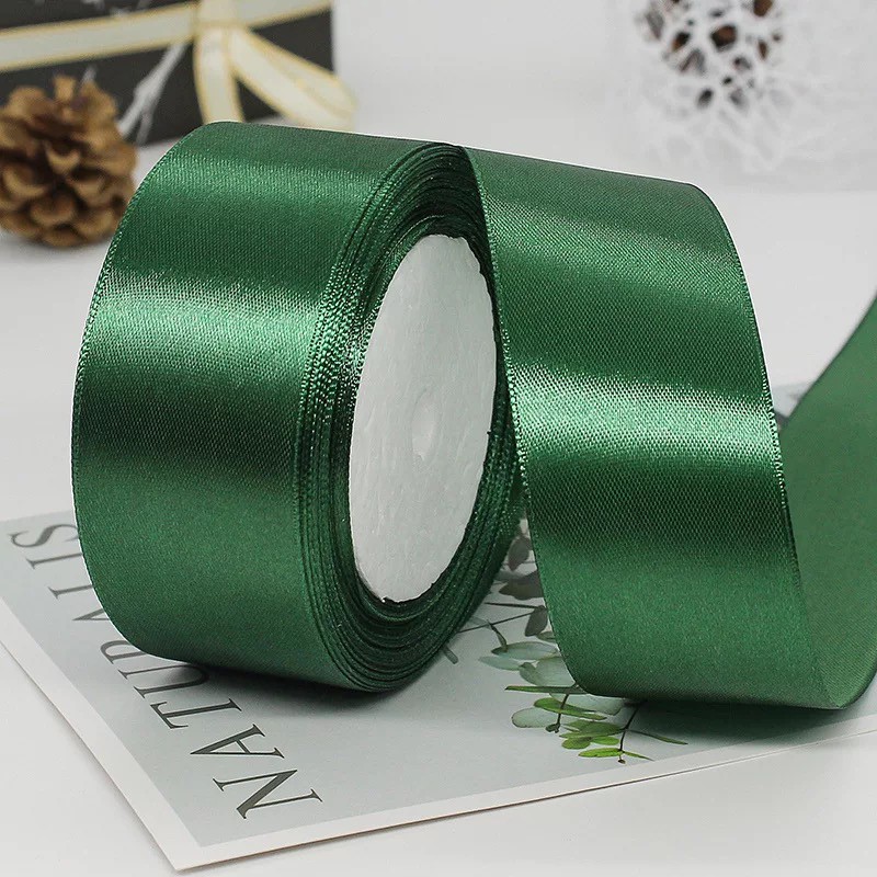 [Bán lẻ giá sỉ]Ruy băng satin lụa  bo viền 40mm cao cấp, ribbon, ruybang trang trí