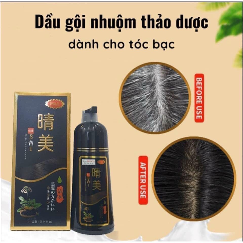 [Hàng Chính Hãng] Dầu Gội Nhuộm Phủ Bạc Tóc KOMI Nhật Bản,Dầu Gội Komi Phủ Bạc Số 1 Nhật Bản