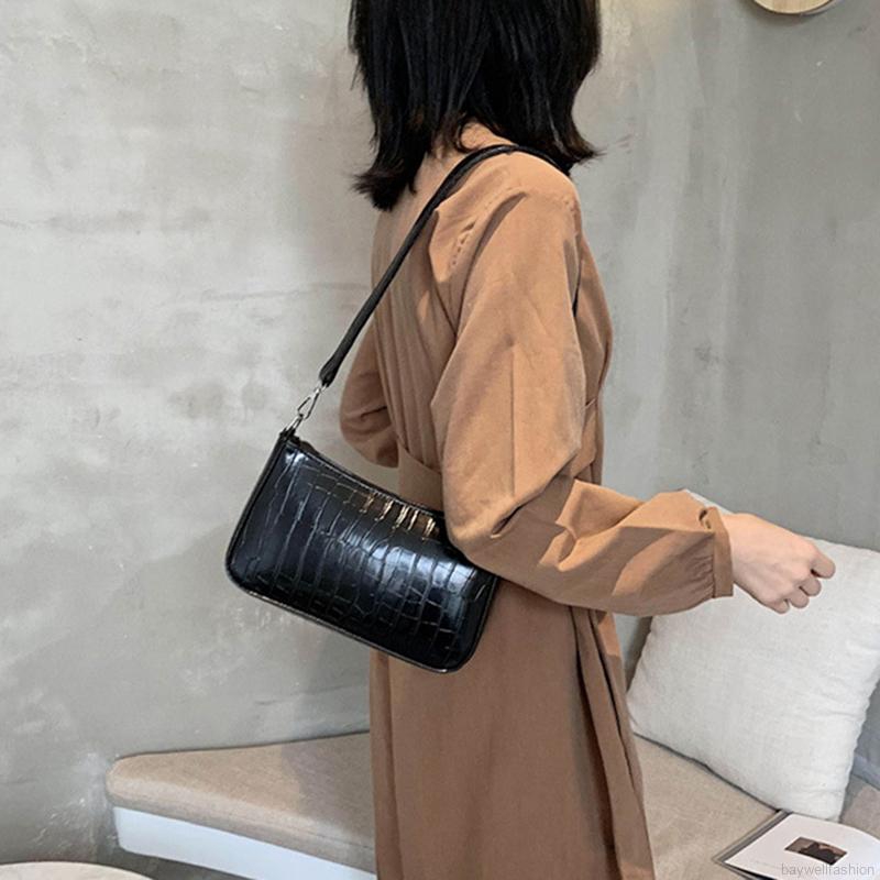[Baywellfashion]Túi đeo vai họa tiết da cá sấu phong cách retro mới cho nữ | BigBuy360 - bigbuy360.vn