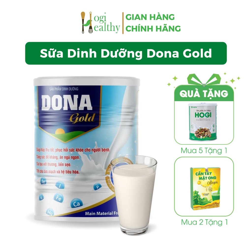 (CHÍNH HÃNG) Sữa Dinh Dưỡng Dona Gold 900g Tăng Cường Sức Khỏe, Nâng Cao Sức Đề Kháng, Gíup ăn ngon ngủ khỏe