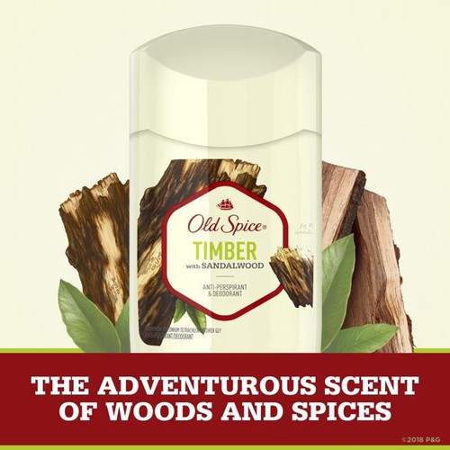 [USA] Lăn sáp Khử Mùi nam Old Spice Timber with Sandalwood 73g (sáp trắng) ngăn mồ hôi Fresher Collection - Mỹ