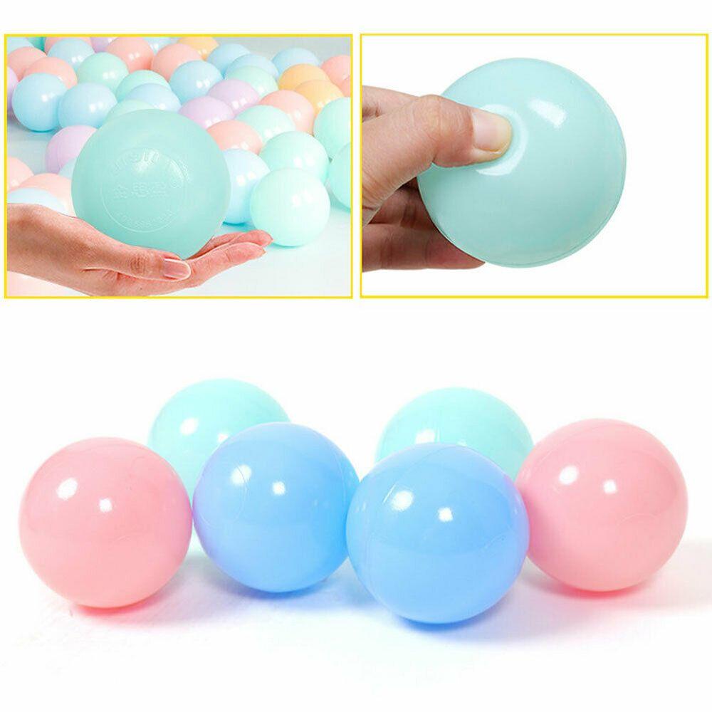 Set 100 Bong Bóng Nhựa Hình Ngôi Nhà Nhiều Màu Sắc