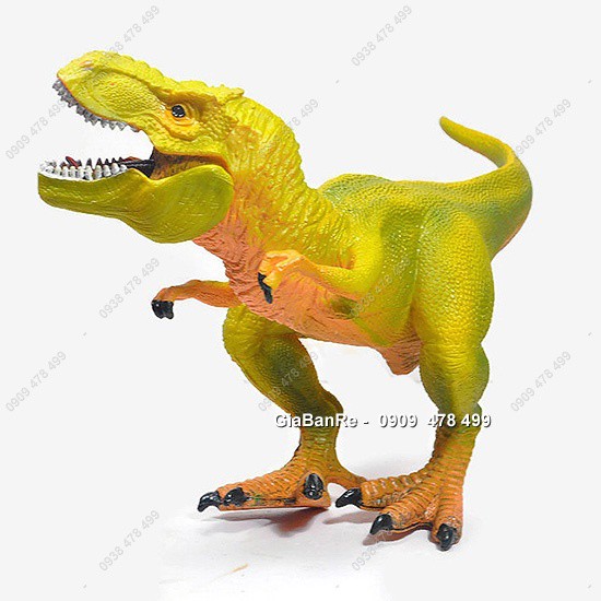 Mô Hình Khủng Long Bạo Chúa T-Rex - Xanh Vàng - Dài 23cm - 7733.4