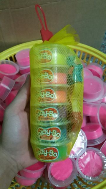 Sét 6 hộp đất nặn bột mì an toàn cho bé