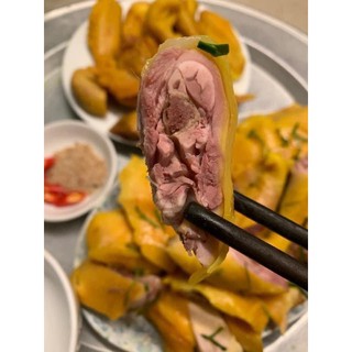 gà ủ muối hoa tiêu nửa con tặng kèm muối chấm
