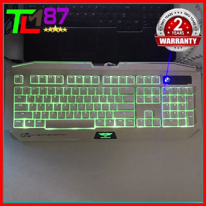 Bàn Phím Máy Vi Tính Laptop Chơi Game NEWMEN GM100 Đèn LED 7 Màu - Bàn phím Cơ Keyboard Gaming Có Dây