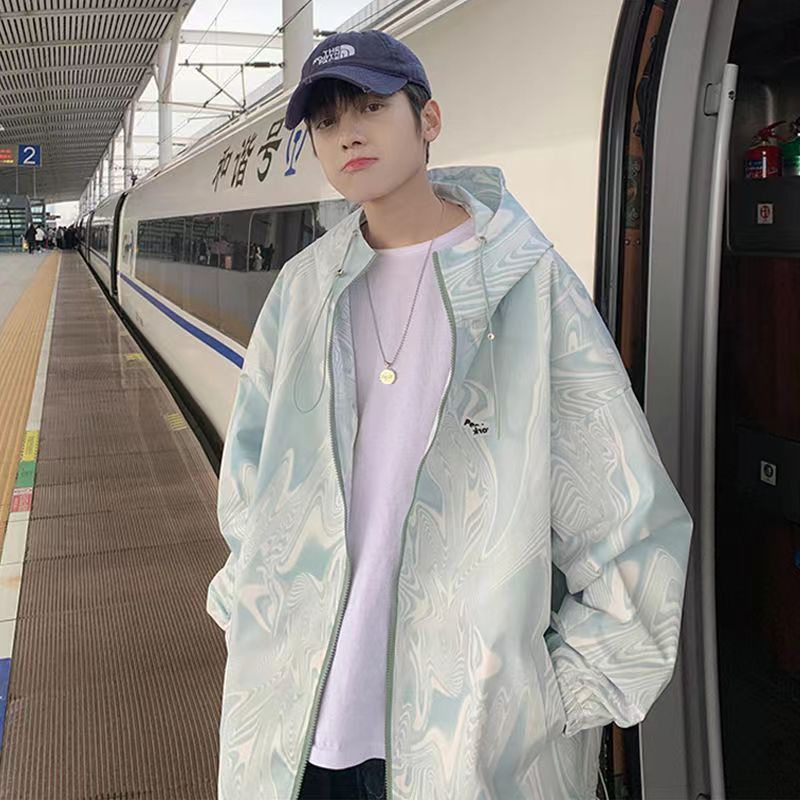 Áo khoác chống nắng sinh viên dáng rộng phong cách Hàn Quốc mẫu mới dài tay mùa hè