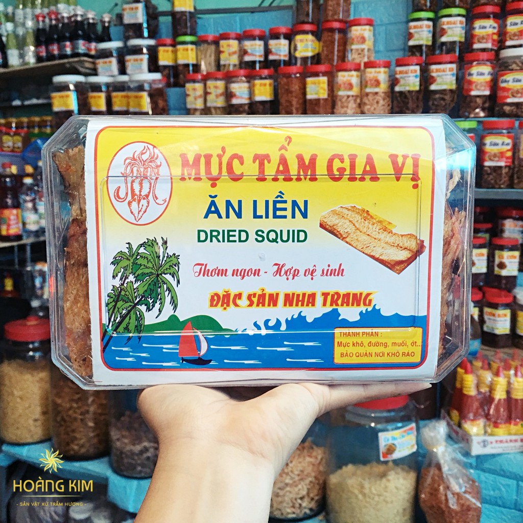 250g Mực cán tẩm siêu ngon size to bự - Đặc sản Nha Trang