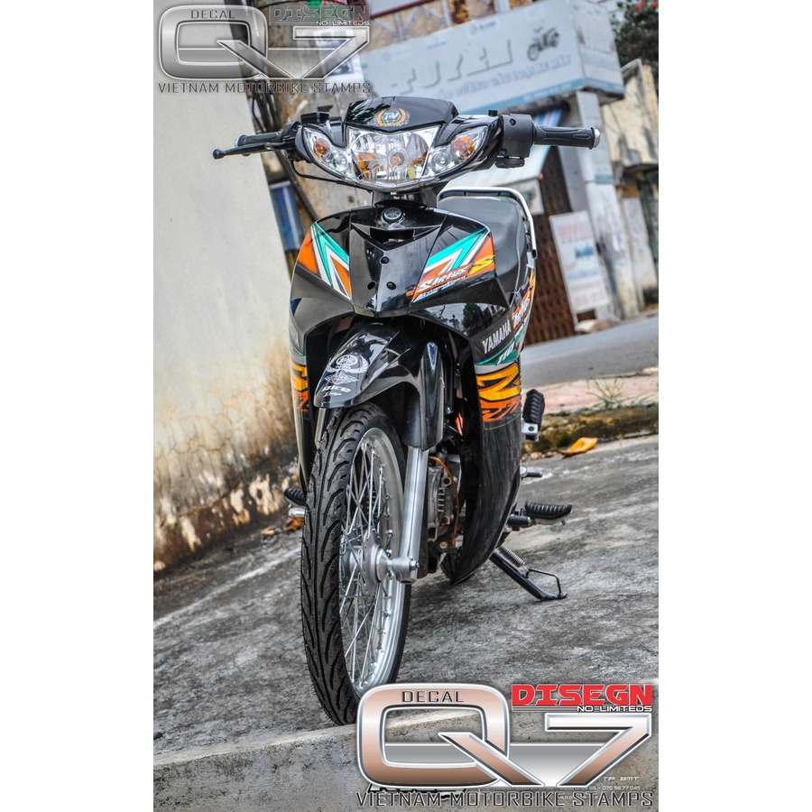 Tem Rời Sirius 110 Cam Đen