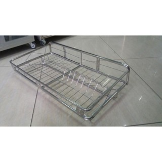 kệ inox úp chén dĩa 1 ngăn 100% inox