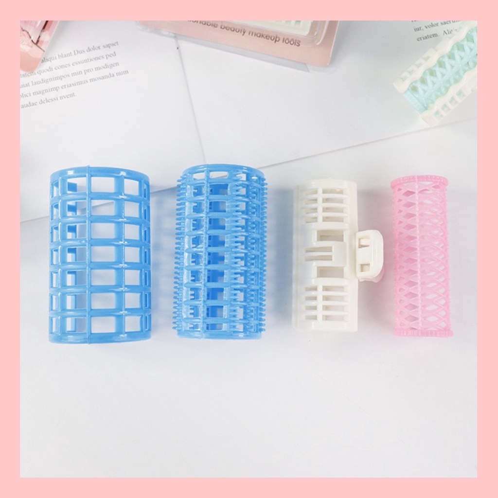 Set Ống Lô Cuốn Tóc, Cố Định Tóc Hàn Quốc Cao Cấp Dành Cho Người Tóc Xoăn Đầy Đủ Size.