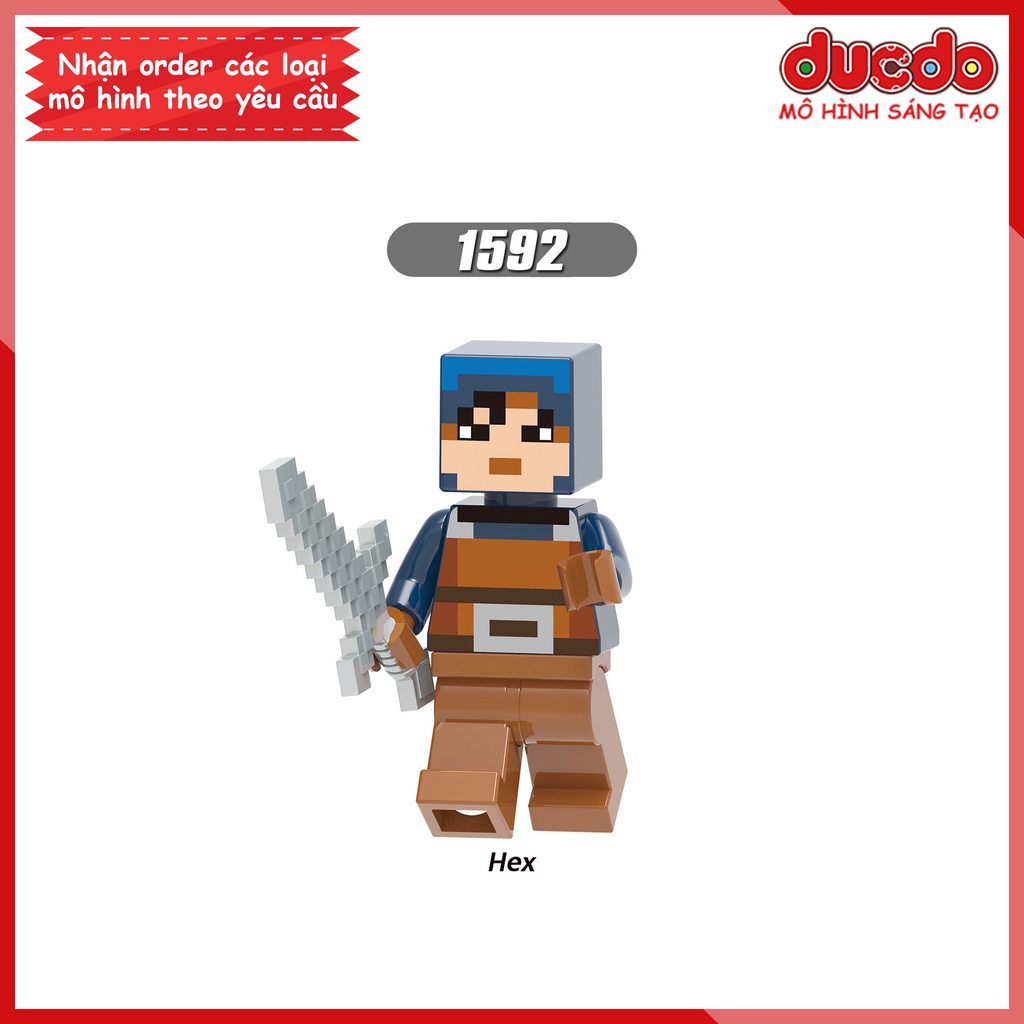 Minifigures các nhân vật Minecraft - Đồ chơi Lắp ghép Xếp hình Mini Mô hình XINH X0299