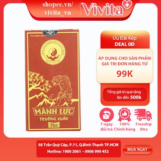 Viên Uống Mãnh Lực Trường Xuân Plus | Hỗ Trợ Tăng Cường Sức Khỏe Nam Giới Lọ 50g