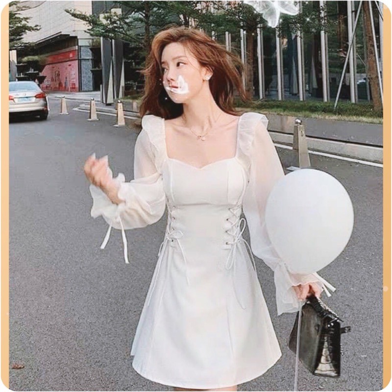 VÁY TRẮNG NỮ DỰ TIỆC DẠO PHỐ SIÊU XINH ✅HÀNG CAO CẤP-MẶC LÀ XINH✅