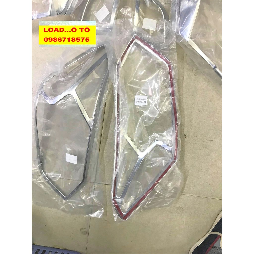 Bộ Ốp Viền Đèn Pha Hậu Xe Toyota Wigo Nhựa ABS Mạ Crom Sáng Bóng, Sẵn Keo Dán 3M