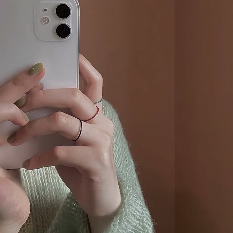 Set Nhẫn Màu Trơn - NHAN1080